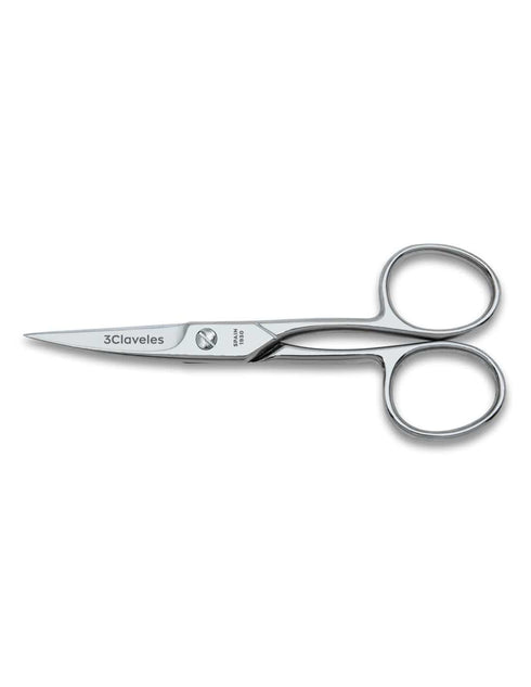 Tijera de Uñas Curva 3Claveles — Acero Inoxidable