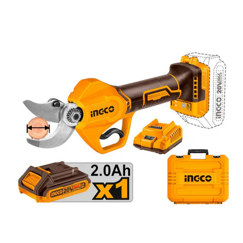 TIJERA PODA Ø20-30 20V 1B 2AH+MAL | INGCO