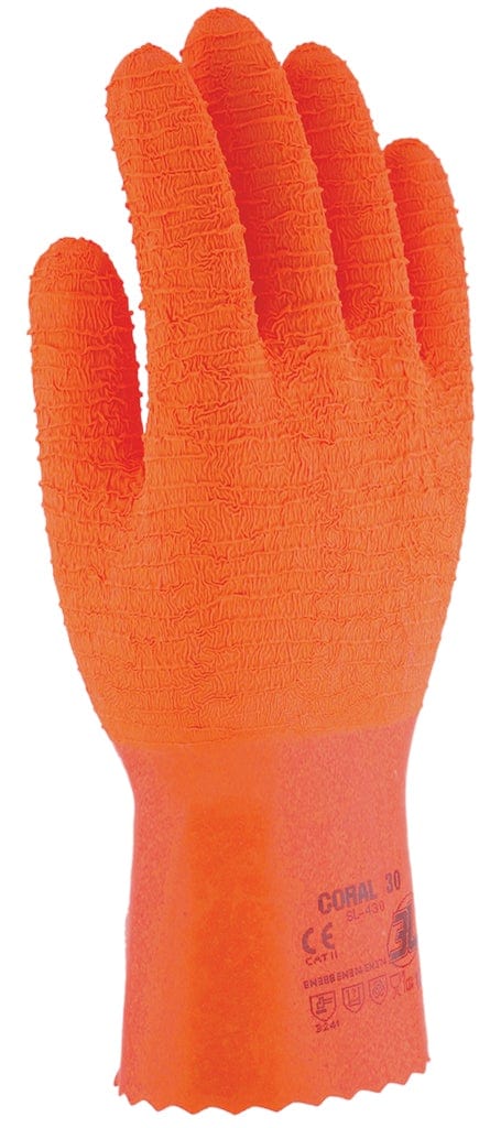 8 / Coral / 12 unidades 3L Guantes Coral 30 SL430 Pack 12 Uds