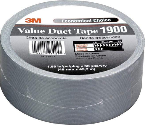 3M Cinta americana 1900N color negro 50mm x 50m 0,15mm 3M.