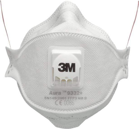 Pack de 10 unidades / FFP3 Mascarilla 3M Aura 9300+ con Válvula | FFP2/FFP3 NR D