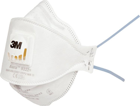 Pack de 10 unidades / FFP2 Mascarilla 3M Aura 9300+ con Válvula | FFP2/FFP3 NR D