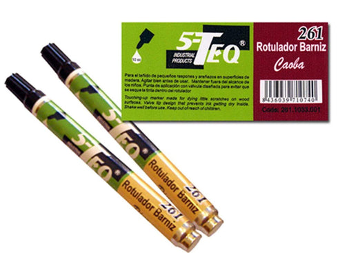 5-TEQ ROTUL.RETOQUE BARNIZ 261 10CC CAOBA