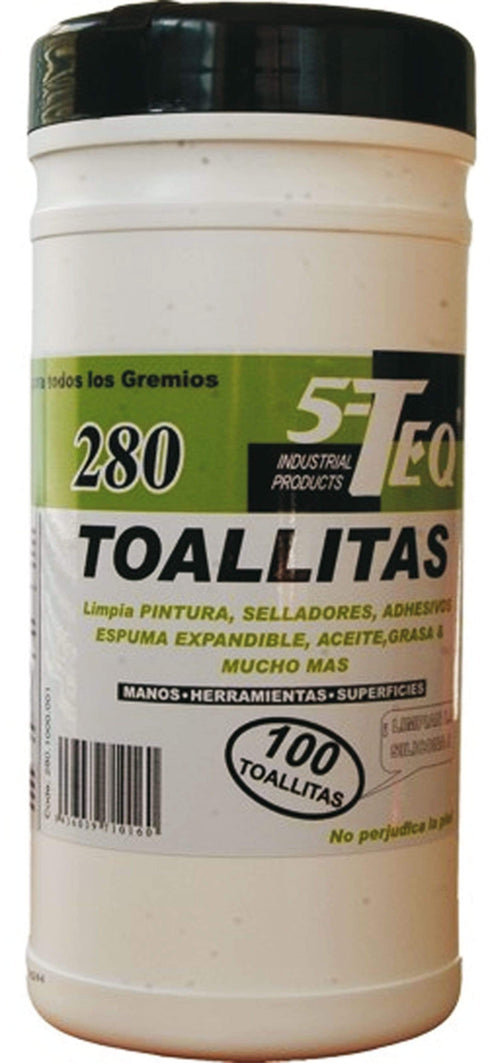 5-TEQ TOALLITAS LIMPIADORAS MULTIUSOS 280 100U