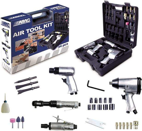 Abac ABAC KIT HERRAMIENTAS NEUMATICAS AIR TOOL 34 PIEZAS