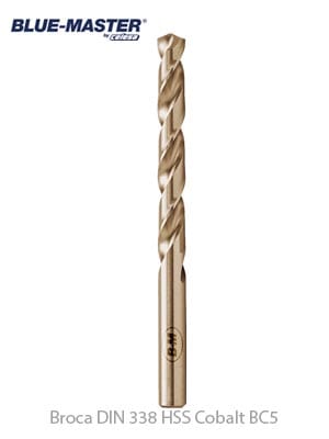 BLUEMASTER 2.00 mm / 10 unidades Broca Blue Master DIN 338 HSS Cobalt BC5