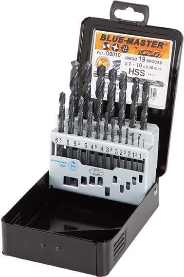 BLUEMASTER JGO.BROCAS HSS DIN 338-1-10X0,50MM D0010