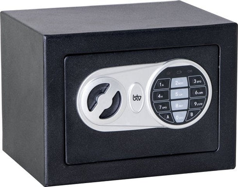 BTV CAJA FUERTE SOBREPONER MINIBANK NEGRA