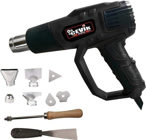 2000W Decapador Cevik GW1029M 2000W | Pistola de aire caliente 2 temperaturas con accesorios