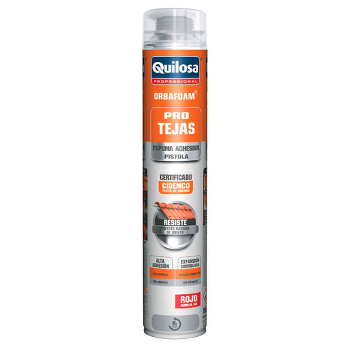 QUILOSA Rojo Espuma Quilosa Orbafoam PU pro Tejas  para pistola 40162-750ML - PACK 12 UNIDADES