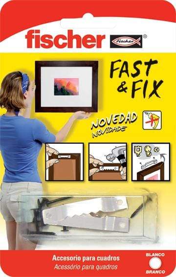 FISCHER COLGADOR CUADROS 534845 FAST&FIX RECT.BL