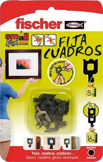 FISCHER FIJA CUADROS NEGRO 518168 BLISTER