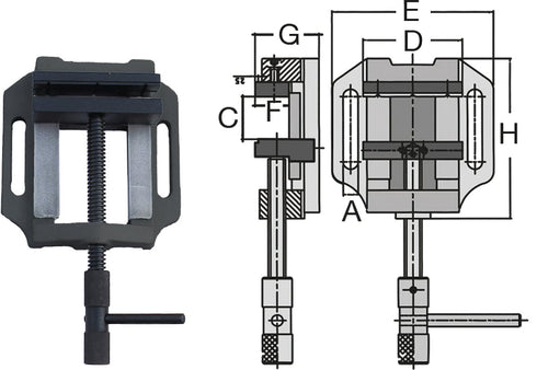 FORTEX MORDAZA PRISMATICA FTX-100N-MT 105X096MM