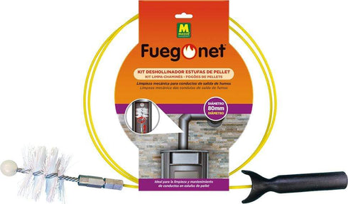 FUEGO NET KIT DESHOLLINADOR PELLET Ø80 231544