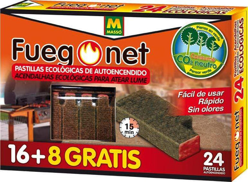 FUEGO NET PASTILLAS AUTOENCENDIDO 231122-24PZ