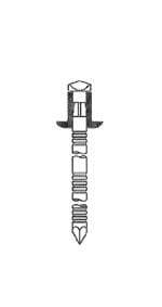 GESIPA REMACHE AL/AC 5,0X80 STANDARD-T K9,0
