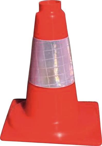 JG Señalizacion Cono polipropileno 90418-30cm reflex10cm JG Señalizacion