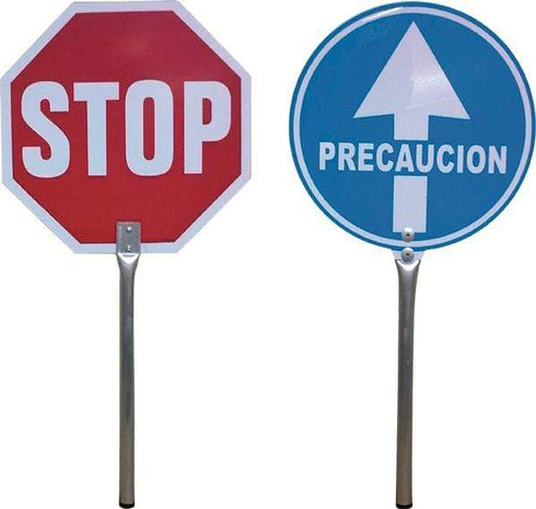 JG Señalizacion Paleta stop-paso 4950 mango aluminio JG Señalizacion