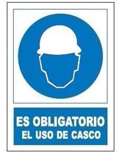 Señal obligatoria uso casco so800 JG Señalizacion
