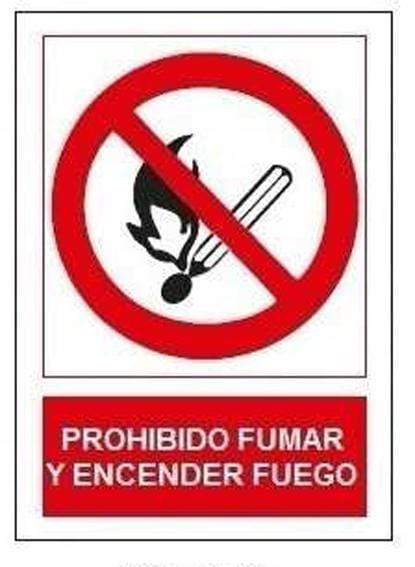 JG Señalizacion Señal prohibido fumar/encen.fuego sp853 JG Señalizacion