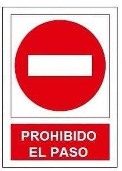 JG Señalizacion Señal prohibido paso sp868 JG Señalizacion