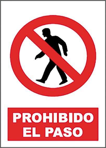 JG Señalizacion Señal prohibido paso sp897 40x30 JG Señalizacion