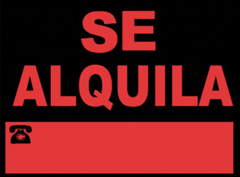 Señal se alquila 40x30cm 963 JG Señalizacion