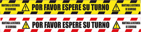 JG Señalizacion Vinilo adhesivo.r/b "dist.seg."30007 10x100cm JG Señalizacion