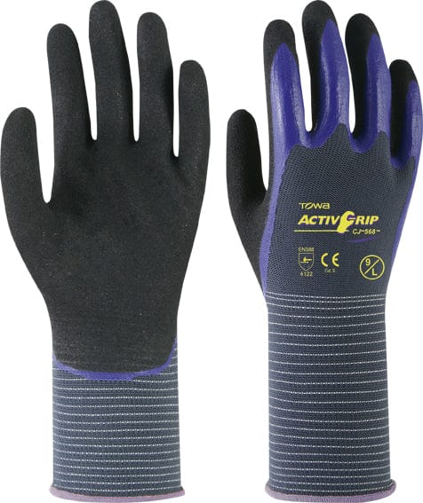 JUBA GUANTE NYLON ACTIVGRIP CJ568 T-9 GR/AZ