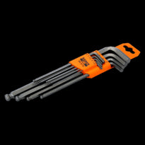Bahco Juego de llaves hexagonales tipo allen tipo allen largas y fosfatadas para TORX inviolables Bahco 1986