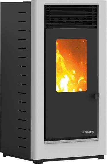 KARMEK ONE ESTUFA PELLET LINZ S ACERO BLANCO 9,55KW