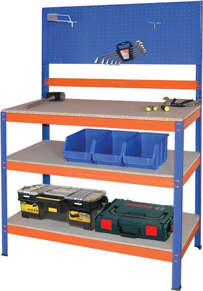 MARCA BANCO TRABAJO 90CM 1,5X1X0,5M+2BAL.200KG