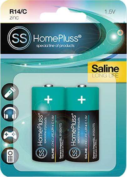 PILA SALINA HOMEPLUSS R14(C) BL(2) - PACK 6 UNIDADES
