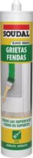 SOUDAL Masilla Acrilica Grietas 300ml Blanco 115790 Soudal Pack 12 Unidades