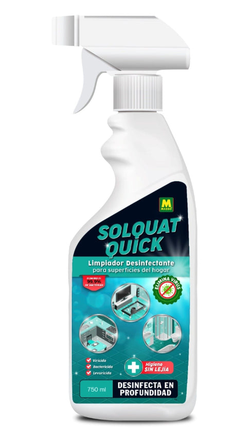 MASSO Pack de 12 unidades Masso Spray Limpiador Desinfectante 750ML