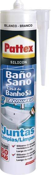 50ml / Blanco Silicona sanitaria Pattex Baño sano