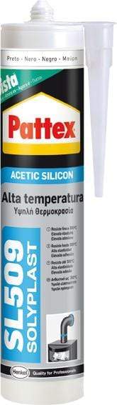 PATTEX SILICONA A.TEMP.SL509 1533675 300ML NEGR