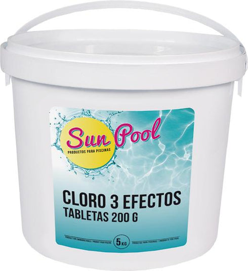 Quimicamp Cloro tres efect t-200g 5kg su0905 Quimicamp