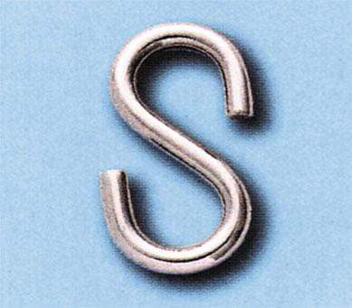 GANCHO ''S'' SIMETRICO INOX. AISI316 08MM - PACK 10 UNIDADES