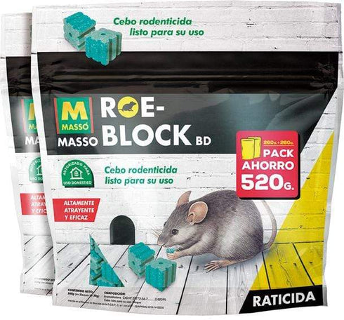 ROE RATICIDA ROE-BLOCK 231535 2X1 260G+260G