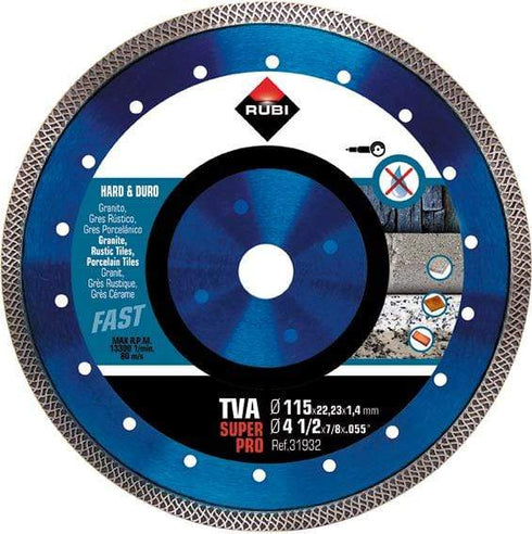 RUBI DISCO DIAMANTE TVA 31932 115MM SUPERPRO