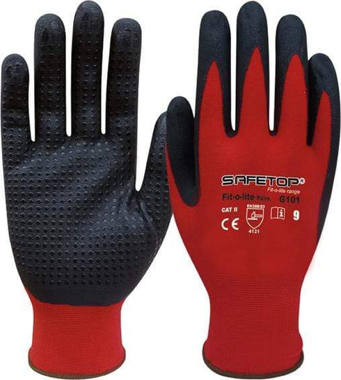SAFETOP Guante Safetop Fit-o-Lite dots nitrilo