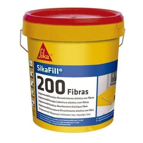 SIKA REVESTIMIENTO SIKAFILL-200 FIBRAS 01KG ROJO TEJA