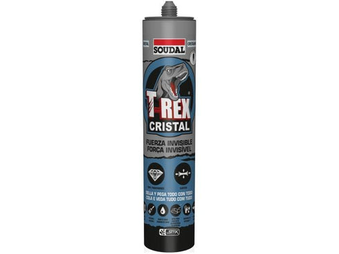SOUDAL POLIMERO T-REX CRISTAL 125ML 125506 TR - PACK 12 UNIDADES