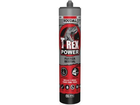 SOUDAL Polimero T Rex Power 290ml 119907 Blanco Pack 12 Unidades