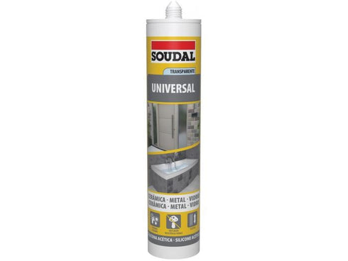 SOUDAL Silicona Acida Universal 280ml Soudal Pack 12 Unidades