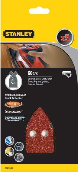 Stanley ACC.STA31437XJ 5 LIJAS TRIA.VELCRO G-060