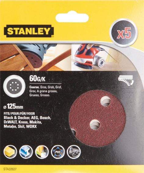 Stanley ACC.STA32027XJ 5 LIJAS Ø125 VELCRO G-060