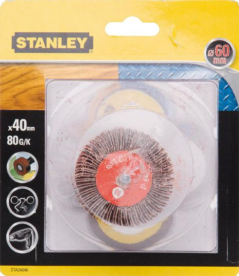 60x40mm Stanley cepillo para lija 80G