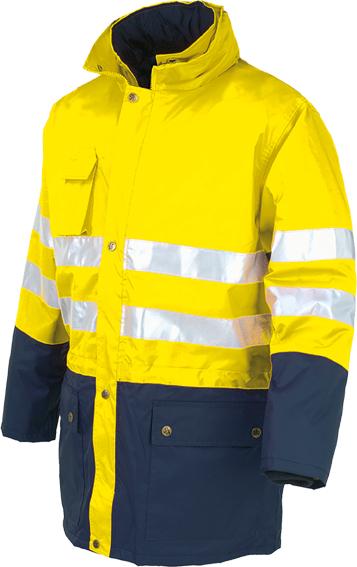 STARTER M / Amarillo - Azul Parka Starter 4638 de alta visibilidad